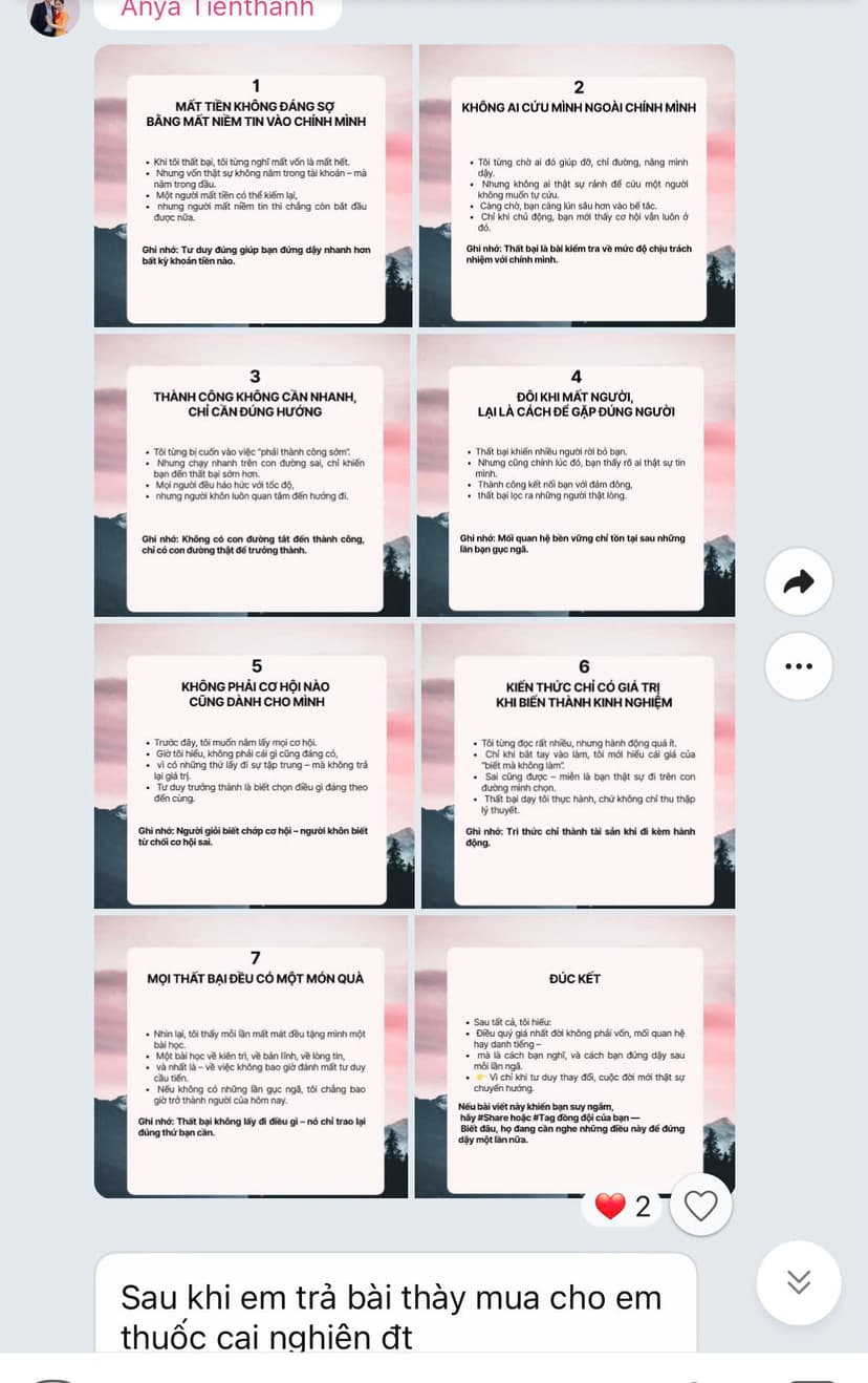 Chị Anya - Kết quả 1